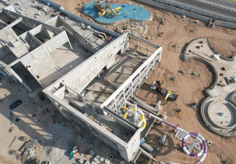 נתיבות מתקדמת שלב: קאנטרי ענק בהקמה – והשטח כבר משתנה